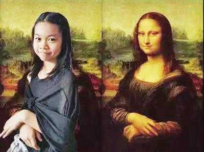 网课作业新颖有趣 学生脑洞大开宅家办“名画模仿秀”